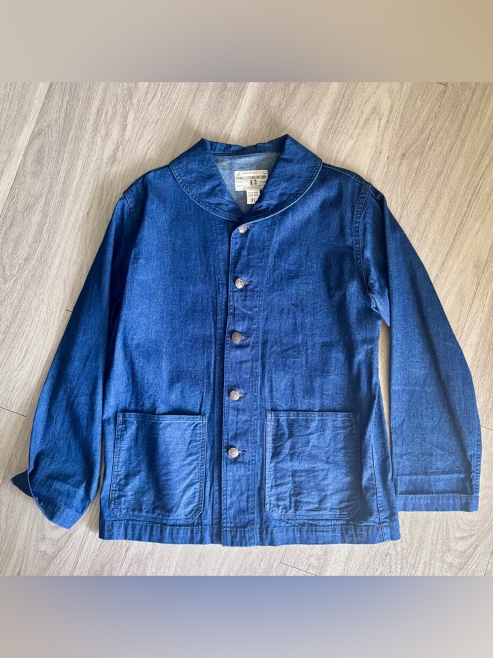 Bronson Men's Indigo Denim Work Jacket Sz 42 /XL